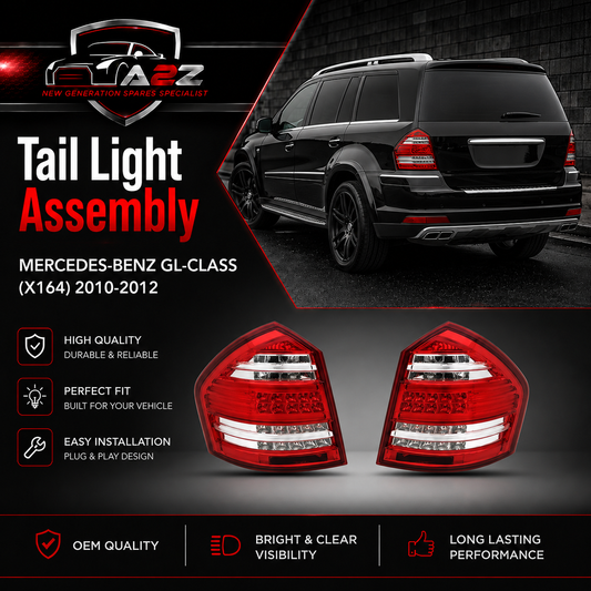 Tail Light Rear Lamp Compatible With MERCEDES-BENZ GL-CLASS (X164) 2010-2012 Tail Light Rear Lamp Left A1648203364 1648203364 & Right A1648203464 1648203464