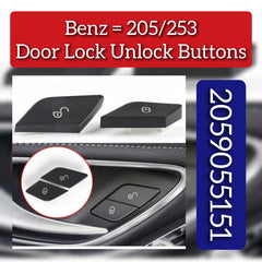 Lock Unlock Button 2059055151 Compatible with MERCEDES BENZ C-CLASS W205 & GLC X153