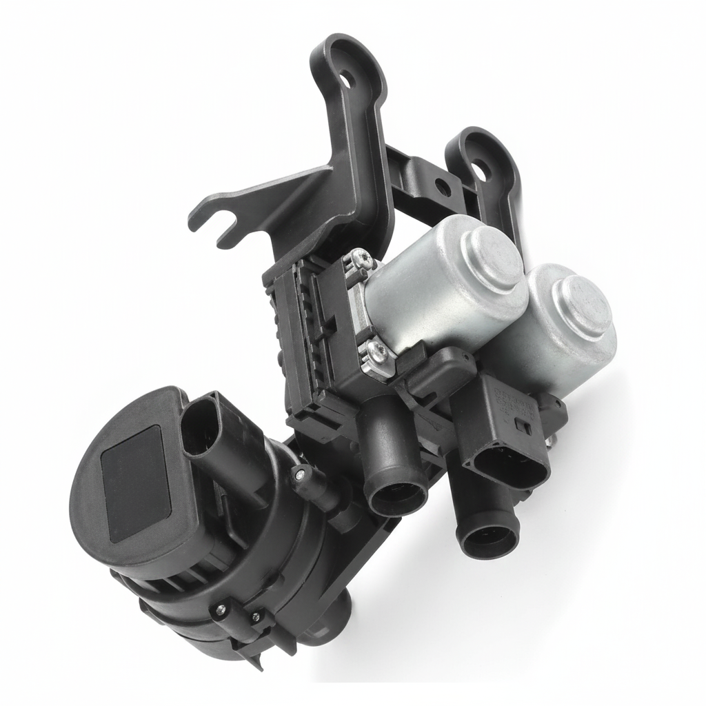 Coolant Heater Control Valve 4F1959617B 4F1959617A 4F1959617 Compatible With AUDI A6 C6 (4F2) | A6 / S6