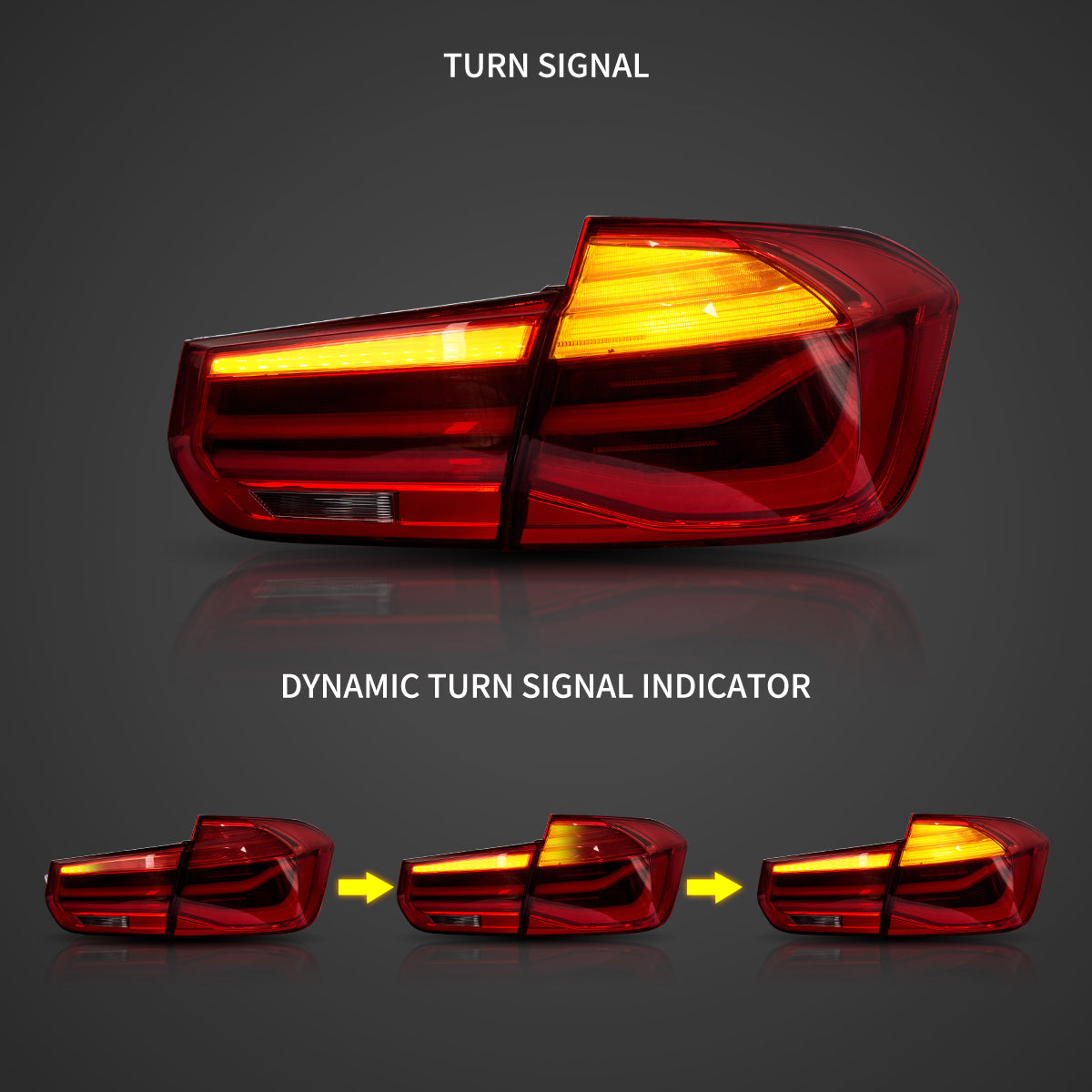 Upgrade Complete Tail Light Assy Set ( Upgrade Normal To LCI Model) Plug And Play No Need To Change Bumper Compatible With BMW F30 (2012-15) Tag No.3