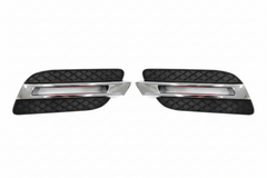 Fog Lamp Cover Right 1668842222 & Left 1668842122 & Fog Lamp Chrome Left 1668850774 A1668842122 & Right 1668850874 Compatible With MERCEDES-BENZ ML W166 2012-2015 Tag-FC-222