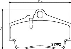 Rear Brake Pad 98635293910 2179203 P65008 Compatible With PORSCHE CAYENNE 987 & BOXSTER 987