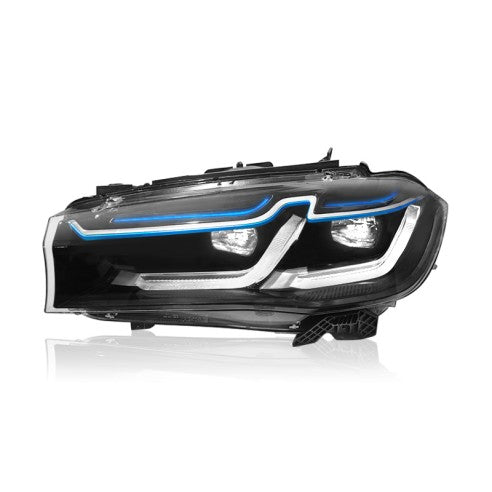 Complete Headlight Assy Set (Upgrade To Xenon) Plug And Play No Need To Change Bumper Compatible With BMW F15 (2014-18) Tag No.5