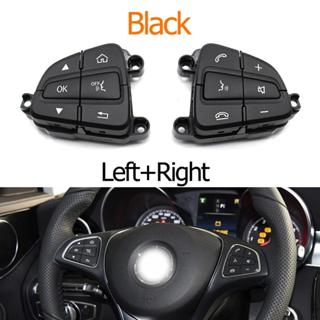 Mercedes-Benz C-CLASS 205/253 Complete Steering Wheel Switch Set (Black-Square) - Left Hand 0999050200 & Right Hand 0999050300 Tag-SW-91