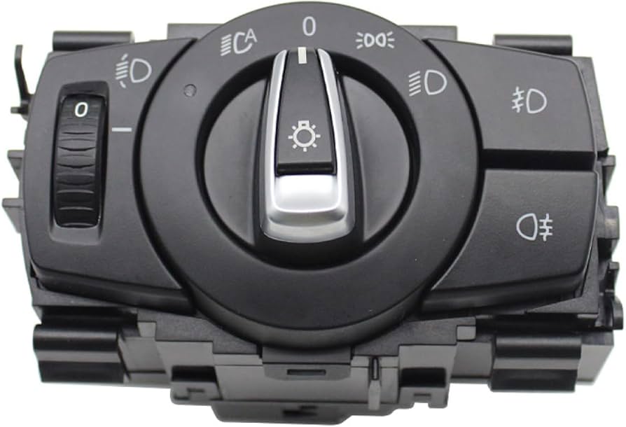 BMW 3 Series E90 X1 E84 Headlight Control Unit Switch With Roller 61319169406 Tag-SW-113