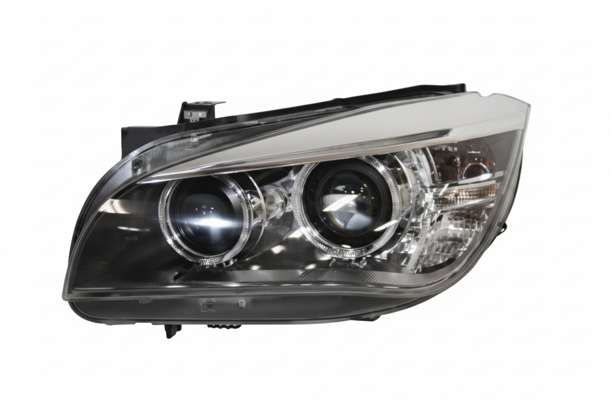 Complete Headlight Assy Left 63117290261 & Right 63117290262 (Without Blaster) Compatible With  BMW X1 (E84) LCI (2013-2015) Tag No.53