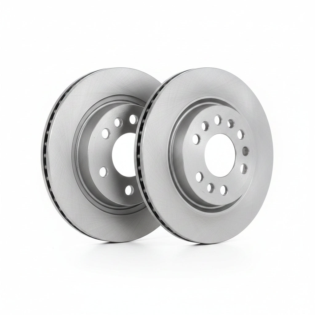 Rear Brake Disc Set C2C25339 C2D26352 C2D61075 Compatible With JAGUAR XF I (X250) & XJL (X351) (ALBRO)