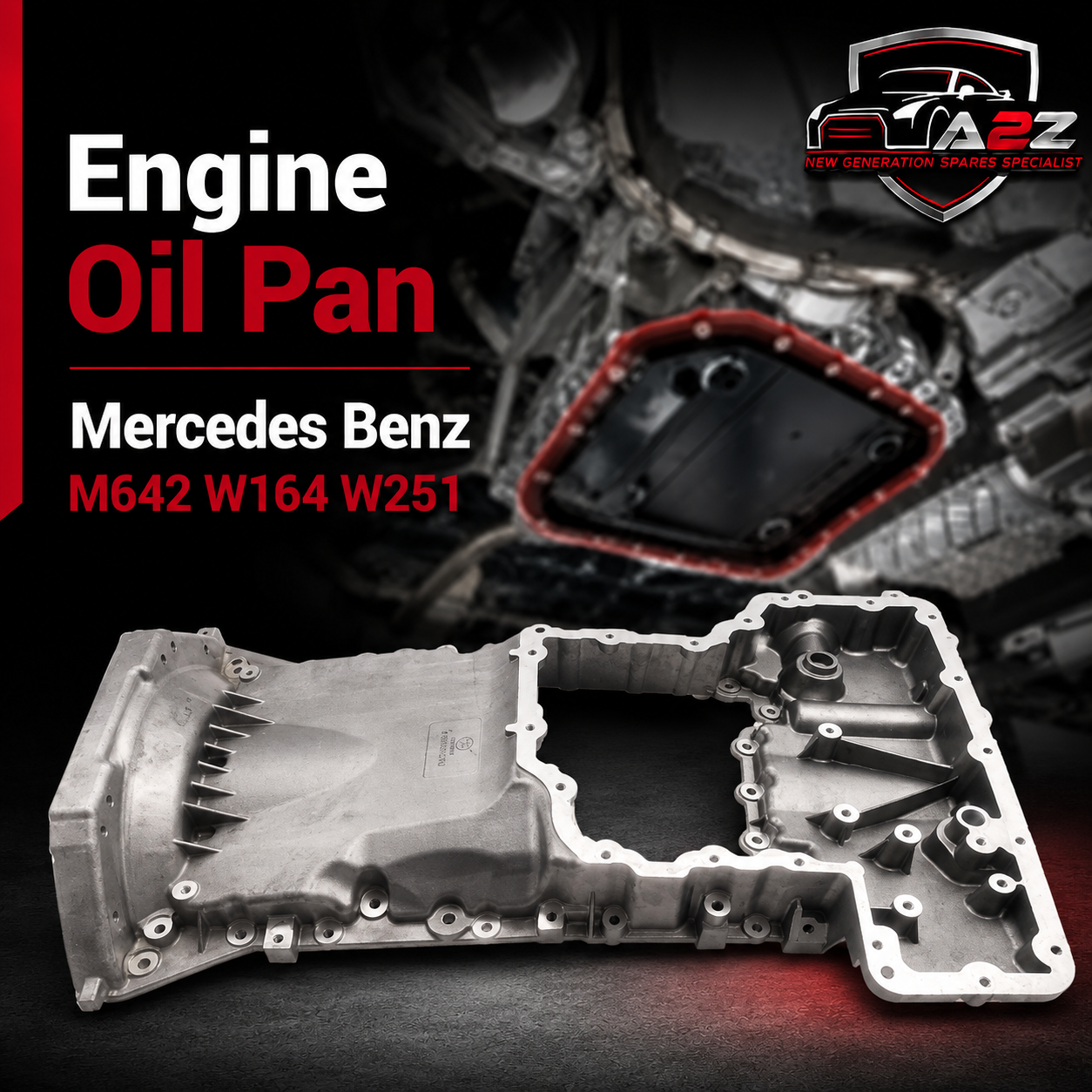 Engine Oil Pan 6420143702 Compatible With Mercedes Benz M642 W164 W251
