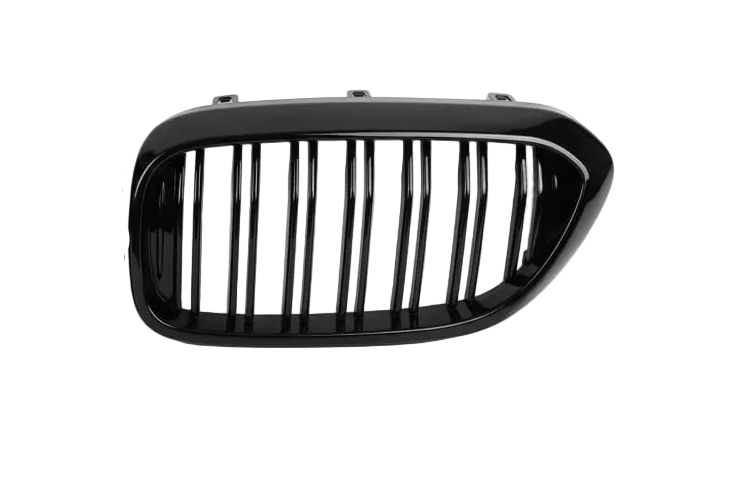 Glossy Black Double Line Kidney Grill Set Compatible With BMW 5s G30 (2017-2020) Tag No.52