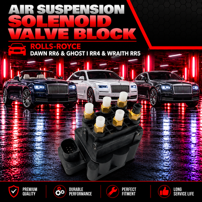 Air Suspension Solenoid Valve Block 37206886059 Compatible With ROLLS-ROYCE DAWN RR6 &  GHOST I RR4 & WRAITH RR5