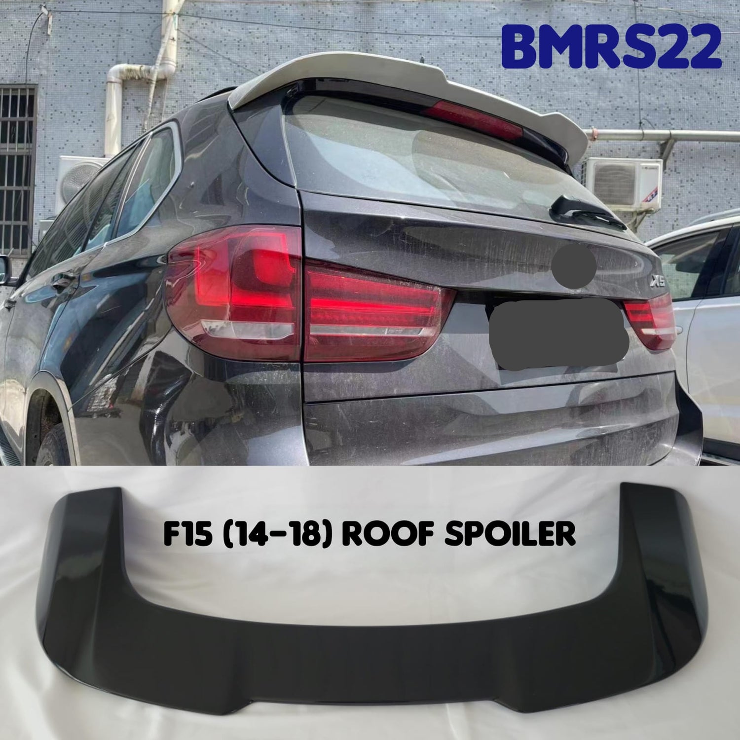 Rear Roof Spoiler BMRS22 Compatible With BMW F15 (2014-18)