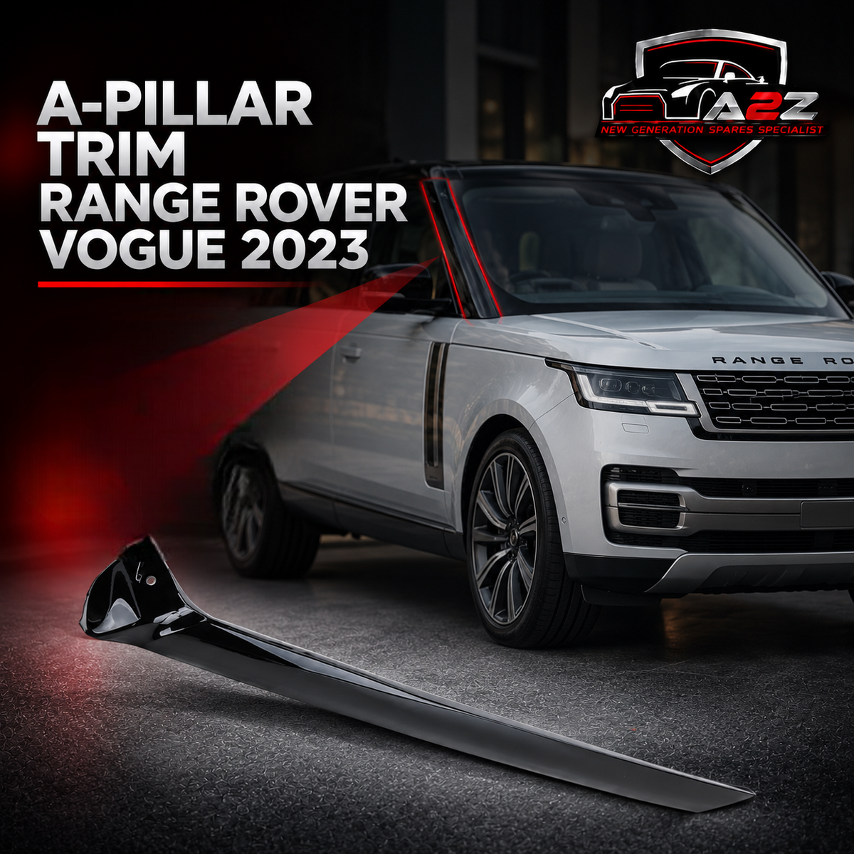 A-Pillar Trim Left LR153259 & Right LR153258 Compatible With LAND ROVER RANGE ROVER VOGUE 2023