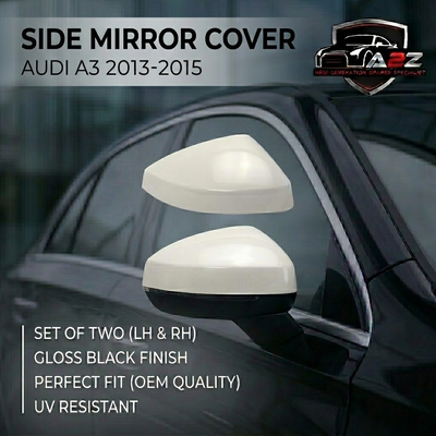 Side Mirror Cover Left & Right Compatible With AUDI A3 2013-2015