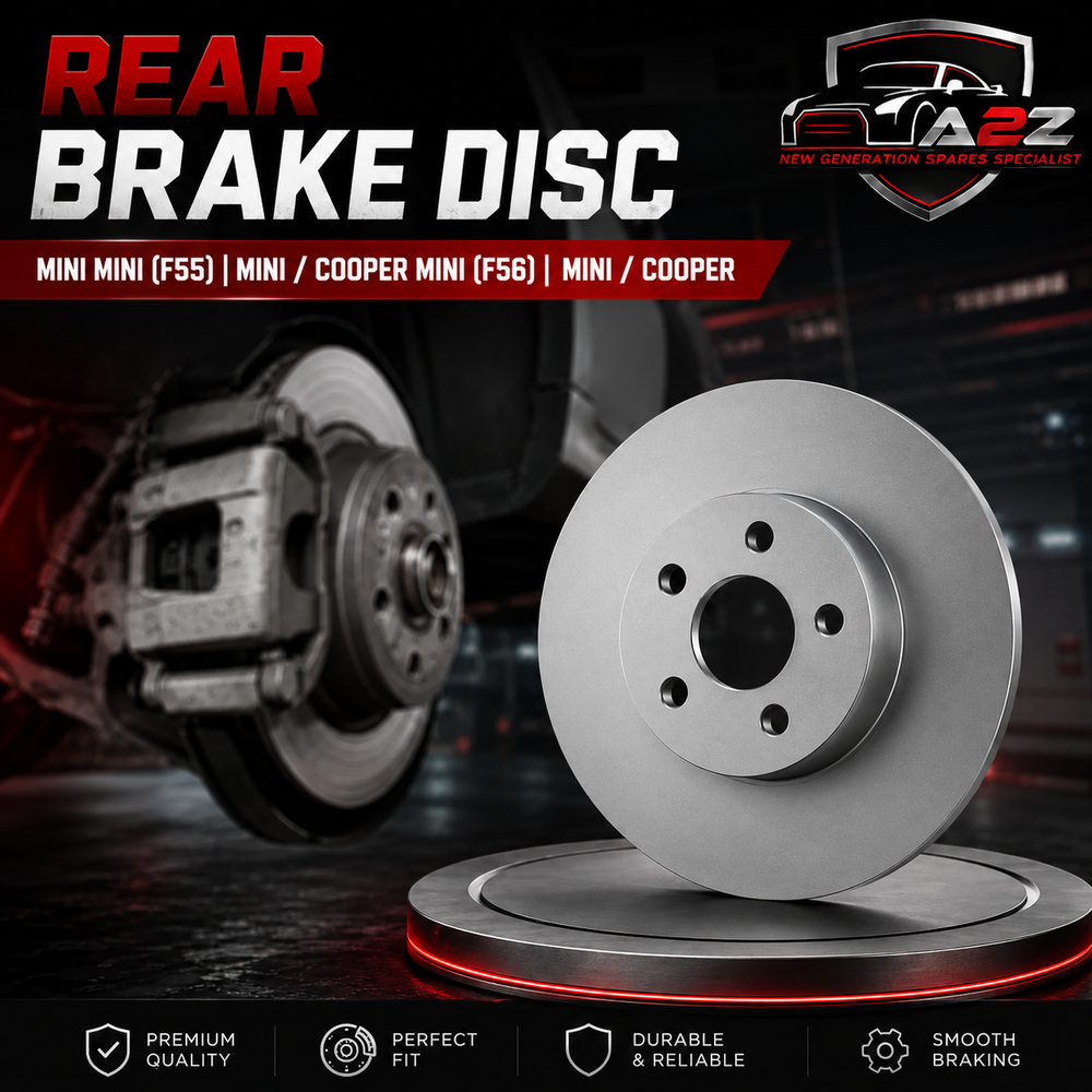 Rear Brake Disc Set 34216799383 6799383 Compatible With MINI MINI (F55) | MINI / COOPER MINI (F56) | MINI / COOPER (ALBRO)