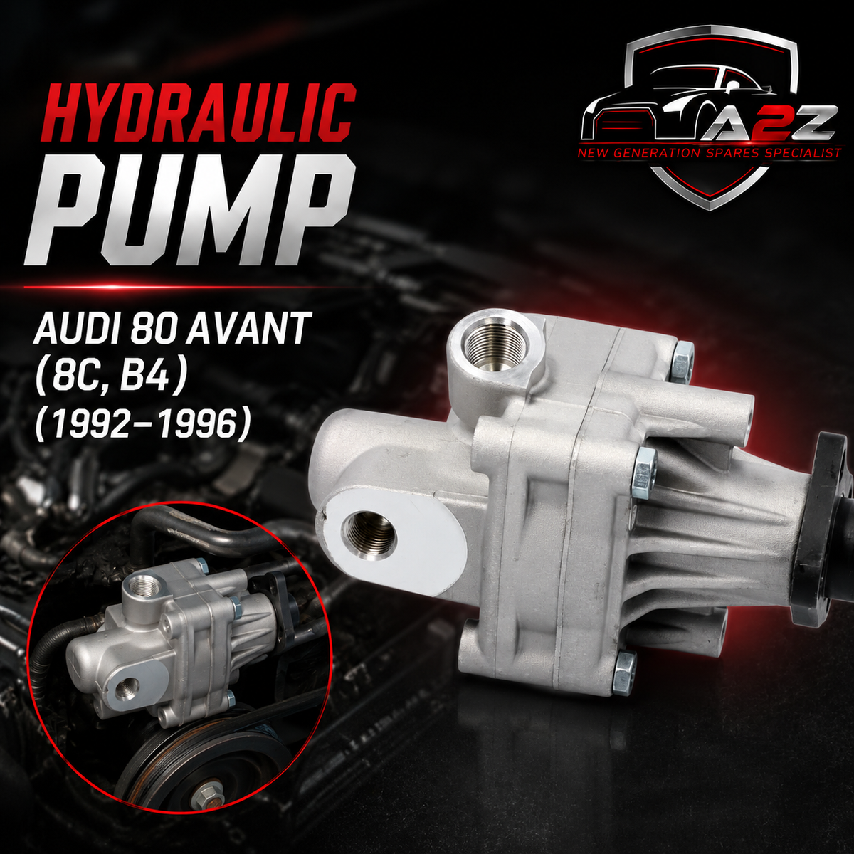 Hydraulic Pump 050145155 C /8G0145155 A Compatible With AUDI 80 Avant (8C, B4)