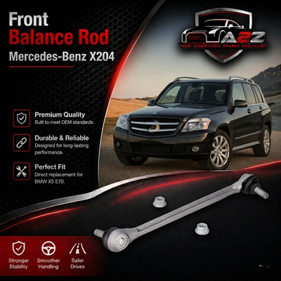 Front balance rod ball head Left 2043201789 A2043201789 Right 2043201889 A2043201889 Compatible With Merceds-Benz X204 & GLK