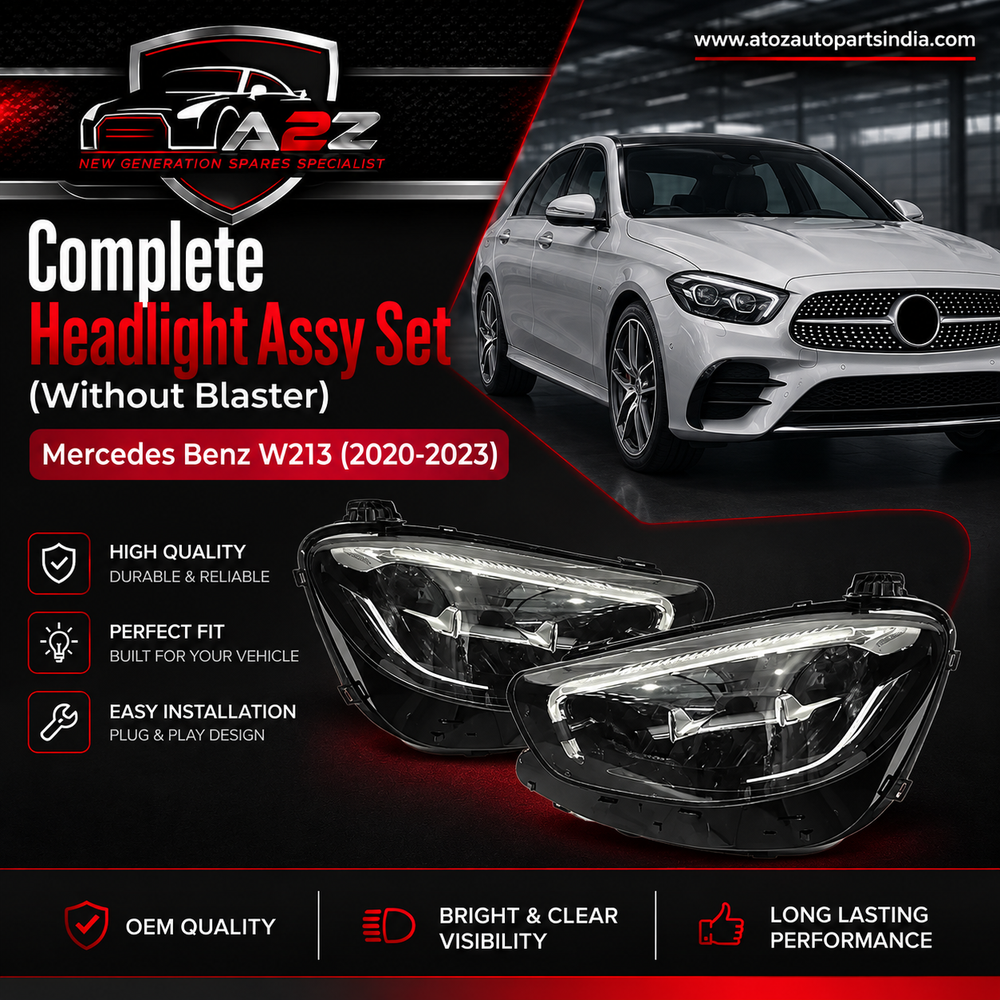 Complete Headlight Assy Set (Without Blaster) Left 2139063510 & Right 2139063610 Compatible With Mercedes Benz W213 (2020-2023) Tag No.113