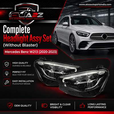 Complete Headlight Assy Set (Without Blaster) Left 2139063510 & Right 2139063610 Compatible With Mercedes Benz W213 (2020-2023) Tag No.113