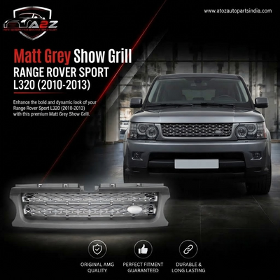 Matt Grey Show Grill LR020926 Compatible With RANGE ROVER SPORT I (L320) (2010-2013) Tag No.61
