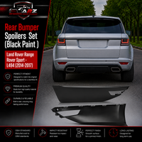 Rear Bumper Spoiler Black Paint Right LR045184 & Left LR045185 Compatible With Land Rover Range Rover Sport - L494 (2014-2017) Tag No.6