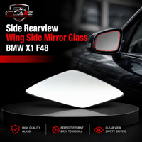 Side Rearview Wing Side Mirror Glass Left 51167390617 & Right 51167390618 Compatible With BMW X1 F48