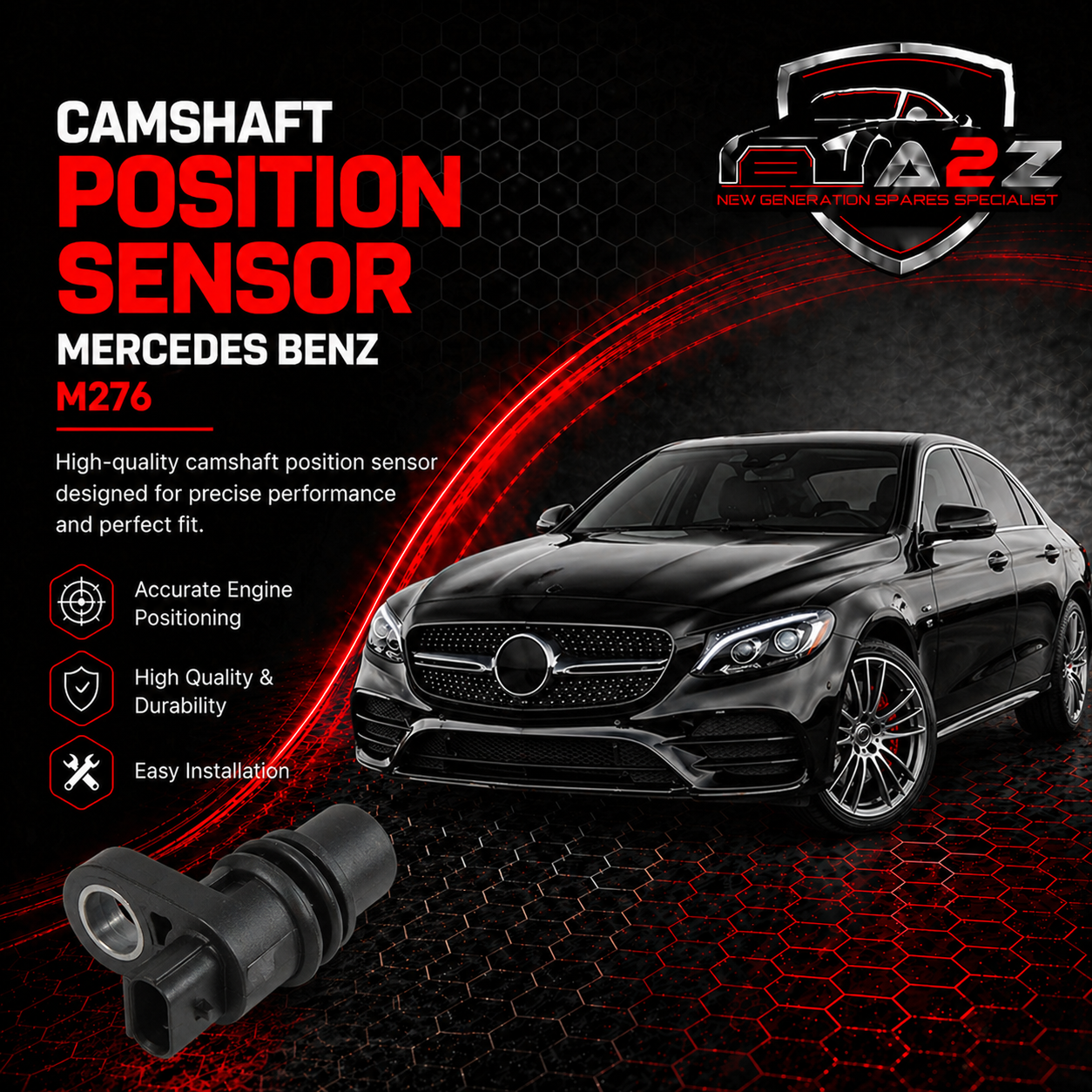 Camshaft Position Sensor 2769050900 Compatible With Mercedes Benz M276