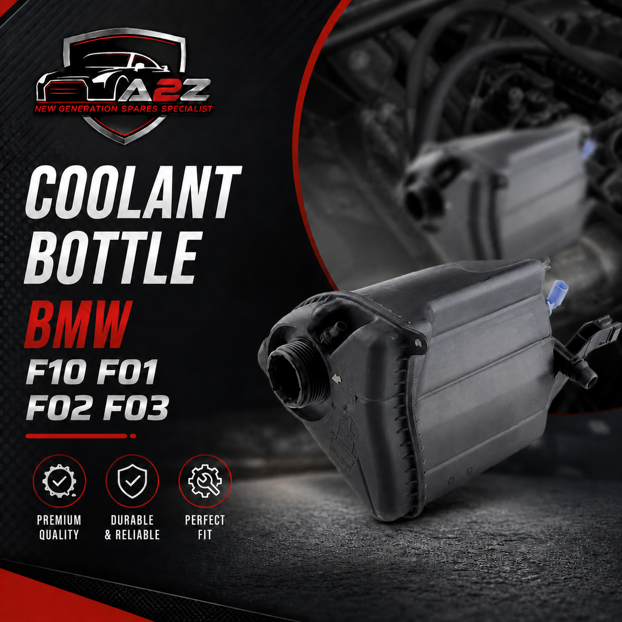 Coolant Bottle 17137601949 17117521071 17117639020 17137647283 17137806038 COMPITABLE WITH BMW 5 Series F10 7 Series F01 F02 F03 Tag-B-36