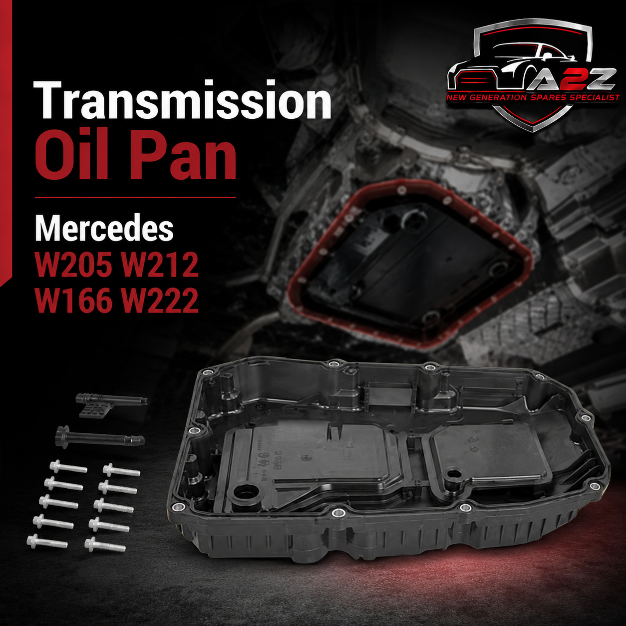 Transmission Oil Pan A7252701518 Compatible With Mercedes W205 W212 W166 W222