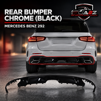 Rear Bumper Chrome (Black) 2928840090 Compatible With Mercedes Benz 292 Tag No.226