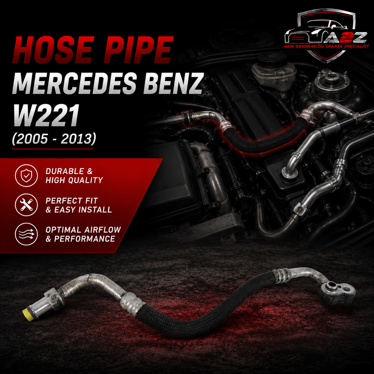 Hose Pipe 2218301816 Compatible With Mercedes Benz W221