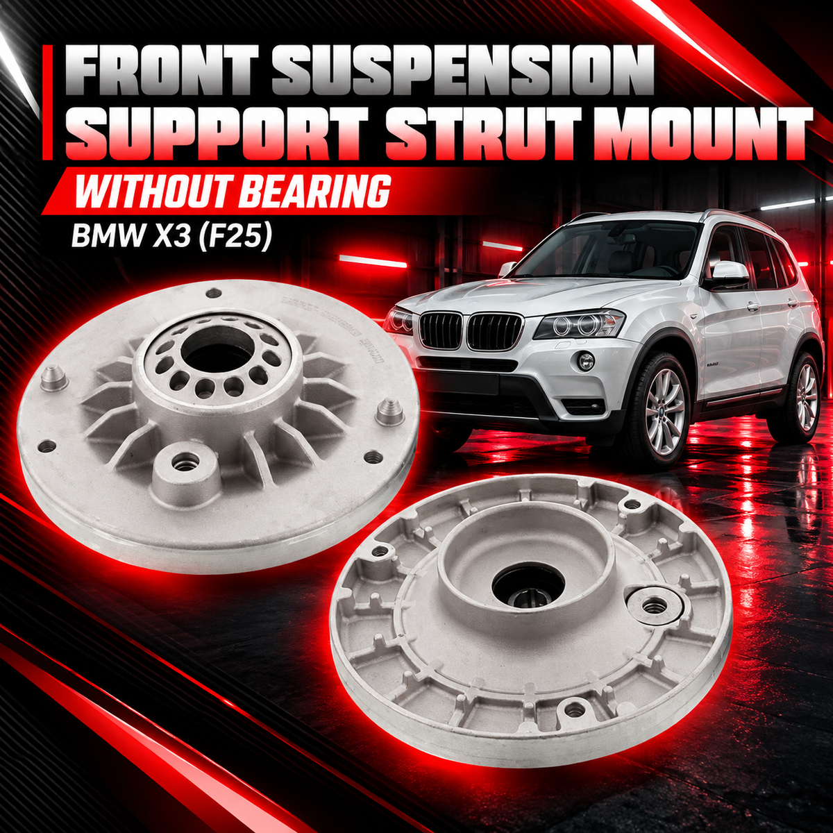 Front Suspension Support Strut Mount Without Bearing 31306852158 Compatible With BMW X3 (F25)