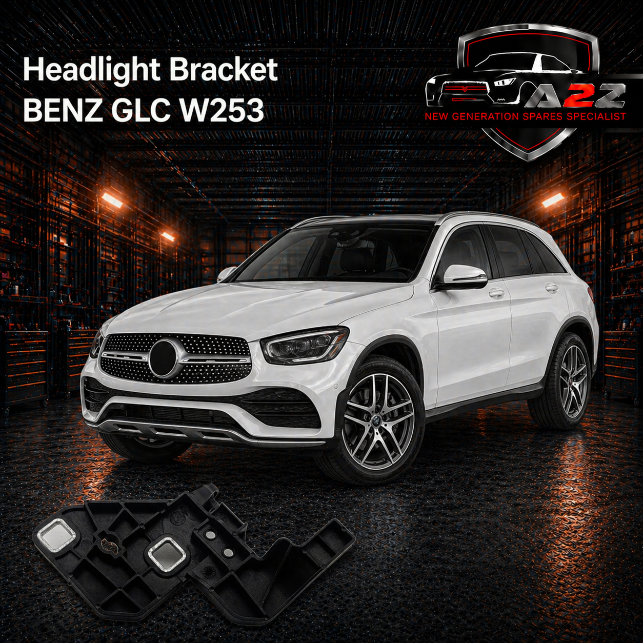 Headlight Bracket Left 2536201700 & Right 2536201800 Compatible With MERCEDES BENZ GLC W253 - Tag No.984