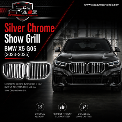 Silver Chrome Show Grill 51135A67CC5 Compatible With BMW X5 (G05) (2023-2025) Tag No.67