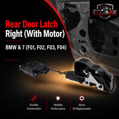 Rear Door Latch Right (With Motor) 51225A36E16 & 51227185688 Compatible With BMW & 7 (F01, F02, F03, F04)