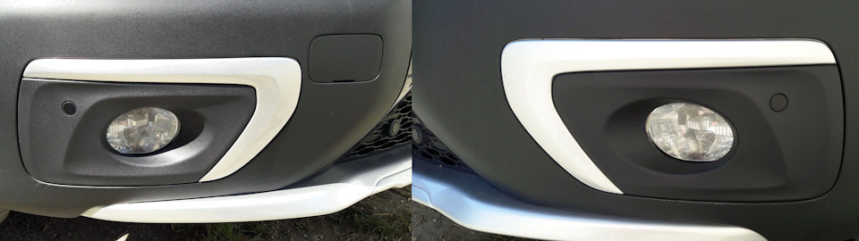 Front Bumper Fog Light Bracket Trim Set Left 31353576 & Right 31353577 Compatible With Volvo XC70 (2008-16)