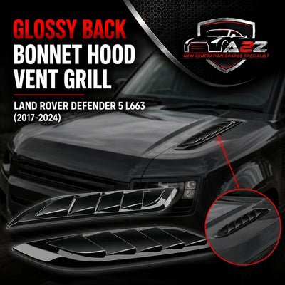 Glossy Back Bonnet Vent Compatible With Land Rover Defender 5 L663