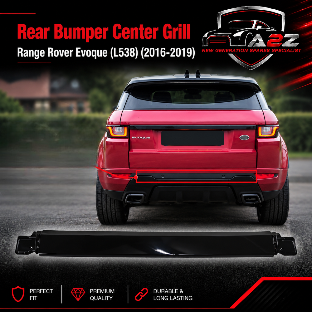 Rear Bumper Center Grill Compatible With Land Rover Range Rover Evoque (L538) (2016-2019) Tag No.44
