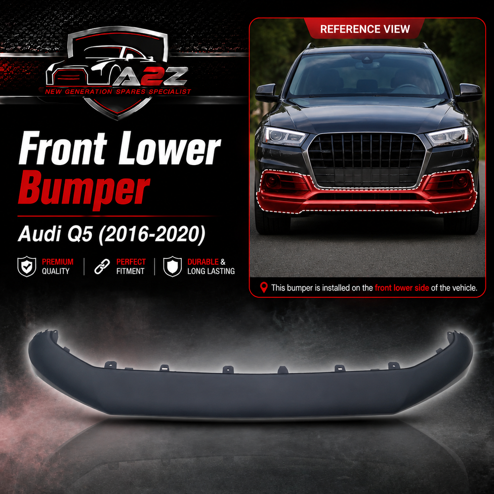 Front Lower Bumper 80D807061D Compatible With Audi Q5 (2016-2020)