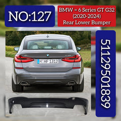 Rear Lower Bumper 51129501839 Compatible With BMW 6 SERIES GT (G32) (2020-24) Tag No.127