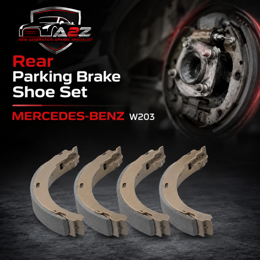 Rear Parking Brake Shoe Set 2034200120 A2034200120  4144200320 Compatible With MERCEDES-BENZ C-CLASS (W203) & CLK (C209) & SLK (R171)