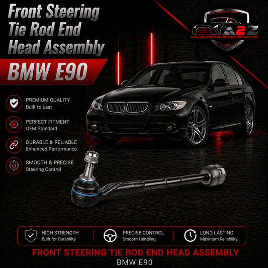 Front Steering Tie Rod End Head Assembly (Rack End & Tie Rod End) Left & Right 32216762243 32216762244 Compatible With BMW E90
