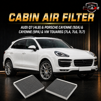 Cabin Air Filter E1910LC & 7H0819631A & LAK182 JZW819653E Compatible With  AUDI Q7 (4LB) & PORSCHE CAYENNE (92A) & CAYENNE (9PA) & VW TOUAREG (7LA, 7L6, 7L7)Tag No:16