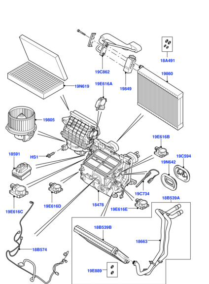 Air Conditioner Expansion Valve JQD500010 Compatible With LAND ROVER DISCOVERY IV (L319) | LR4 RANGE ROVER SPORT I (L320)