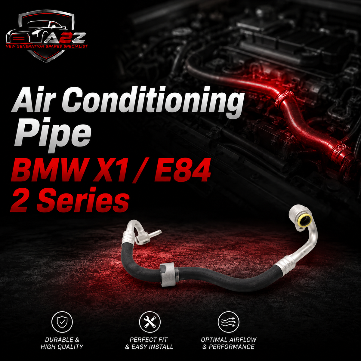 AC Hose Pipe 64509241352 Compatible With BMW X1 / E84 2 Series