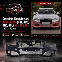 Front Rear Bumper 4H0807065J 4H0807065JGRU Compatible With AUDI A8 D4 (4H2, 4H8, 4HC, 4HL) | A8 / S8 | A8L (2013-2016) Tag No.62