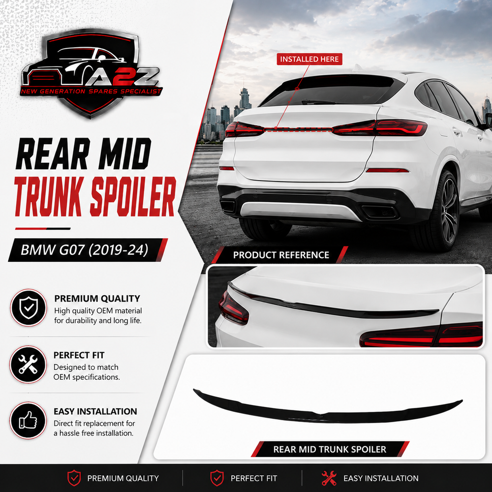 Rear Mid Trunk Spoiler BMRS21 Compatible With BMW G07 (2019-24)