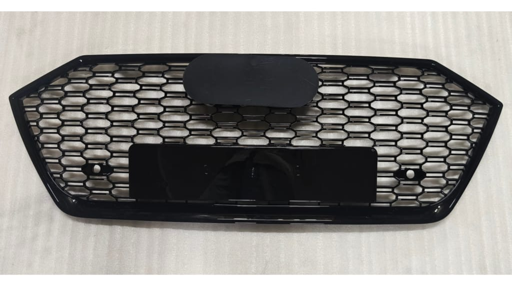 RS7 Full Black Honeycomb Show Grill Compatible With Audi = A7 (2019-24) Tag No.242