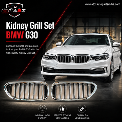 Kidney Grill Set 51137390865  = L.H & 51137390866 = R.H Compatible With BMW 5 Series G30  Tag 77