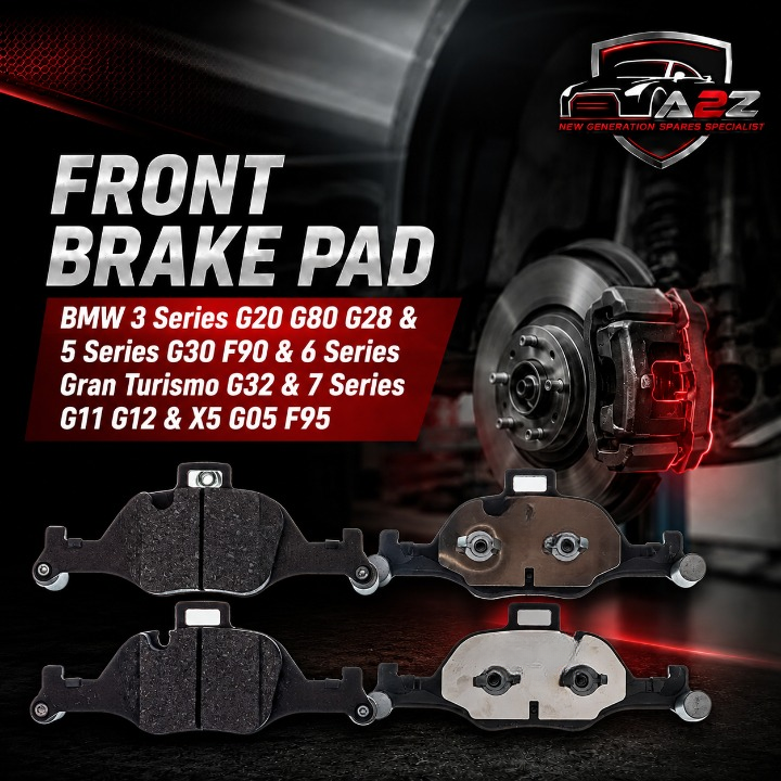 Front Brake Pad 34106883469 2590001  P060107  Compatible With BMW 3 Series G20 G80 G28 & 5 Series G30 F90 & 6 Series Gran Turismo G32 & 7 Series G11 G12 & X5 G05 F95