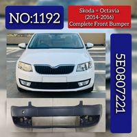 Complete Front Bumper 5E0807221 Compatible With Skoda Octavia (2014-2016) Tag No.1192